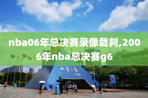 nba06年总决赛录像裁判,2006年nba总决赛g6-第1张图片-98直播吧