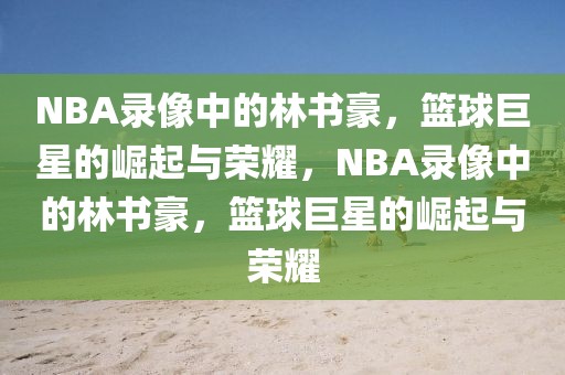 NBA录像中的林书豪，篮球巨星的崛起与荣耀，NBA录像中的林书豪，篮球巨星的崛起与荣耀-第1张图片-98直播吧