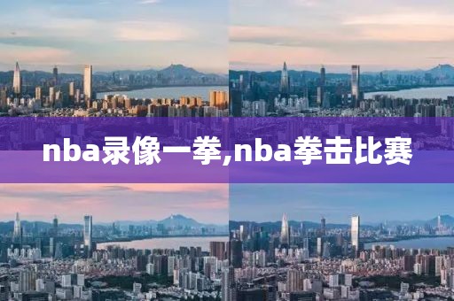 nba录像一拳,nba拳击比赛-第1张图片-98直播吧