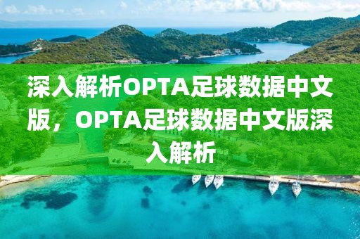 深入解析OPTA足球数据中文版，OPTA足球数据中文版深入解析-第1张图片-98直播吧