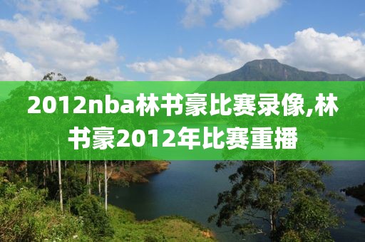 2012nba林书豪比赛录像,林书豪2012年比赛重播-第1张图片-98直播吧