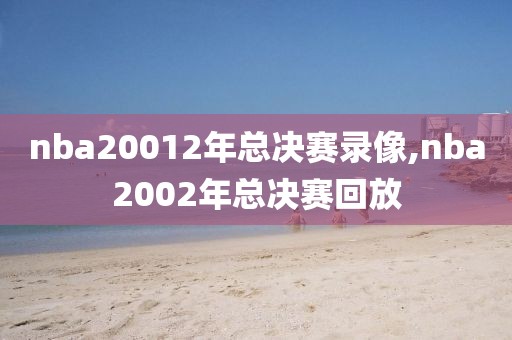 nba20012年总决赛录像,nba2002年总决赛回放-第1张图片-98直播吧