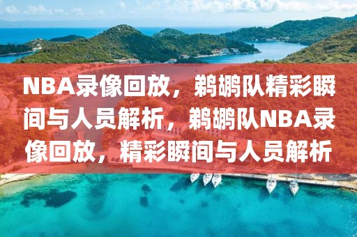 NBA录像回放，鹈鹕队精彩瞬间与人员解析，鹈鹕队NBA录像回放，精彩瞬间与人员解析-第1张图片-98直播吧