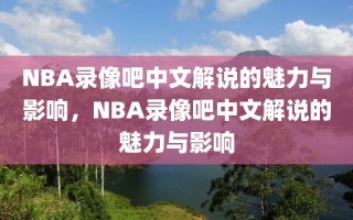 NBA录像吧中文解说的魅力与影响，NBA录像吧中文解说的魅力与影响