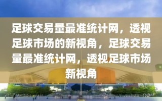 足球交易量最准统计网，透视足球市场的新视角，足球交易量最准统计网，透视足球市场新视角