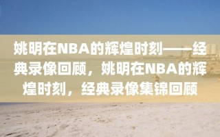 姚明在NBA的辉煌时刻——经典录像回顾，姚明在NBA的辉煌时刻，经典录像集锦回顾