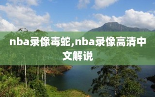 nba录像毒蛇,nba录像高清中文解说