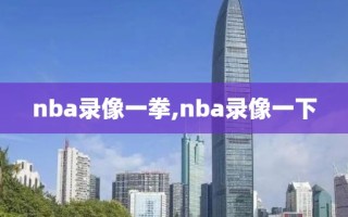 nba录像一拳,nba录像一下