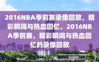 2016NBA季前赛录像回放，精彩瞬间与热血回忆，2016NBA季前赛，精彩瞬间与热血回忆的录像回放