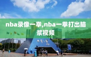 nba录像一拳,nba一拳打出脑浆视频