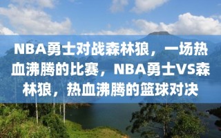 NBA勇士对战森林狼，一场热血沸腾的比赛，NBA勇士VS森林狼，热血沸腾的篮球对决