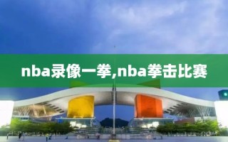 nba录像一拳,nba拳击比赛