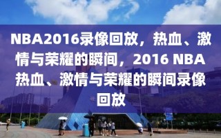 NBA2016录像回放，热血、激情与荣耀的瞬间，2016 NBA热血、激情与荣耀的瞬间录像回放