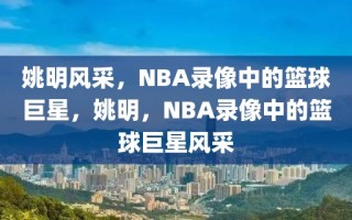 姚明风采，NBA录像中的篮球巨星，姚明，NBA录像中的篮球巨星风采