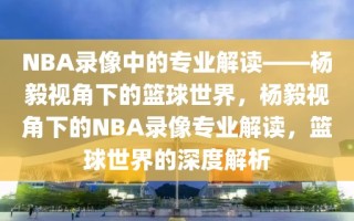 NBA录像中的专业解读——杨毅视角下的篮球世界，杨毅视角下的NBA录像专业解读，篮球世界的深度解析