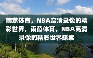 雨燕体育，NBA高清录像的精彩世界，雨燕体育，NBA高清录像的精彩世界探索