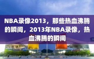 NBA录像2013，那些热血沸腾的瞬间，2013年NBA录像，热血沸腾的瞬间