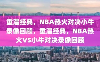 重温经典，NBA热火对决小牛录像回顾，重温经典，NBA热火VS小牛对决录像回顾