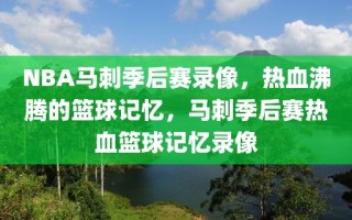 NBA马刺季后赛录像，热血沸腾的篮球记忆，马刺季后赛热血篮球记忆录像