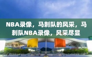 NBA录像，马刺队的风采，马刺队NBA录像，风采尽显