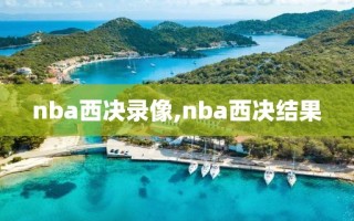 nba西决录像,nba西决结果