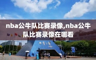 nba公牛队比赛录像,nba公牛队比赛录像在哪看