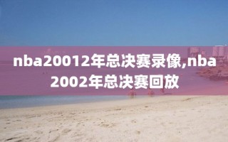 nba20012年总决赛录像,nba2002年总决赛回放