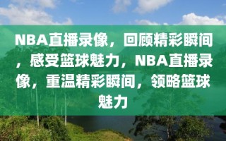 NBA直播录像，回顾精彩瞬间，感受篮球魅力，NBA直播录像，重温精彩瞬间，领略篮球魅力