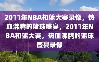 2011年NBA扣篮大赛录像，热血沸腾的篮球盛宴，2011年NBA扣篮大赛，热血沸腾的篮球盛宴录像