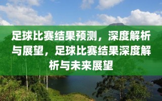 足球比赛结果预测，深度解析与展望，足球比赛结果深度解析与未来展望