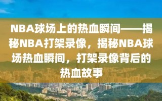 NBA球场上的热血瞬间——揭秘NBA打架录像，揭秘NBA球场热血瞬间，打架录像背后的热血故事